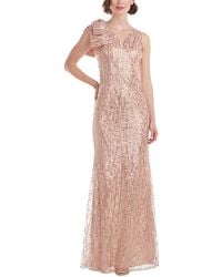JS Collections - Sequined Bow Evening Dress - Lyst