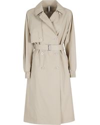DUNO - Oat Subarna Double-Breasted Waist Belt Cotton Trench Coat - Lyst