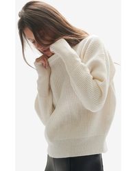 Holden - W Wool Icon Sweater - Soft Cream - Lyst