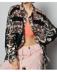 Pol - Lace & Floral Shirt - Lyst