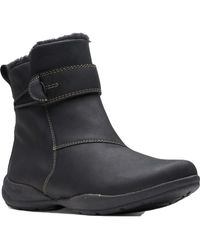 Clarks - Roseville Boot Leather Waterproof Ankle Boots - Lyst