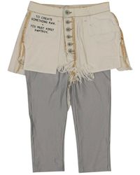 Unravel Project - Reverse Shorts Layestretch Leggings - Lyst