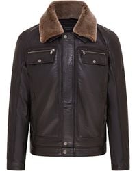 Infinity Leather - Trucker Shirt Leather Jacket- Tornio - Lyst