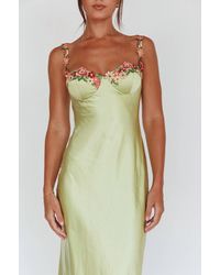 One And Only Collective - Amara Flower Detailed Maxi Dress - Lyst