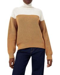 French Connection - Mozart Cotton Colorblock Turtleneck Sweater - Lyst