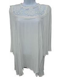 Mittoshop - Floral Lace Tie Back 3/4 Sleeve Blouse - Lyst