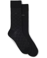 BOSS - Two-Pack Of Cotton-Blend Socks - Lyst