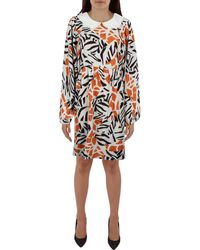 French Connection - Printed Mini Shirtdress - Lyst