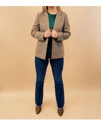 Skies Are Blue - Lena Structured Plaid Blazer - Lyst
