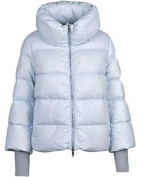 Add - Short Light Down Jacket With Quilted Design And High Collar - Lyst