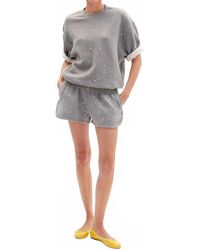 Clare V. - Elastic Waistband Jogging Short - Lyst