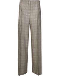 8pm - Wide-Leg Low-Rise Tartan Pants For - Lyst