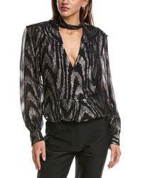 IRO - Lila Silk-Blend Top - Lyst