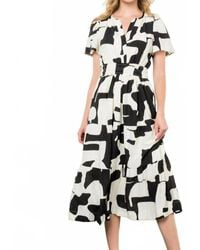 Thml - Short Sleeve Tiered Maxi Dress - Lyst