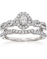 Ross-Simons - Diamond Bridal Set: Engagement And Wedding Rings - Lyst