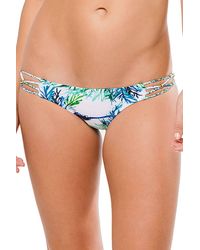 PQ Swim AVALON High Leg Bikini Bottom - Cherry