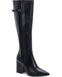 Aqua College - Ireland Leather Zip-up Knee-high Boots - Lyst
