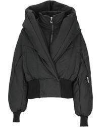The Attico - Shawl Collar Bomber Jacket With Layered Padded Design - Lyst