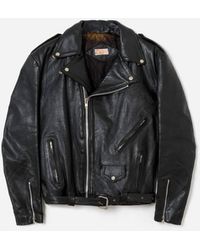 RE/DONE - Pre-Loved 80S Leather Moto Jacket - Lyst