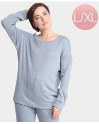 TRUEDAMES - Solid Loungewear Sweater Top - Lyst