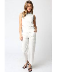 Olivaceous - Bello Shell With Contrast Sweater - Lyst