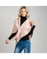 TRUEDAMES - Cozy Soft Solid Shoulder Wrap Shawl Poncho - Lyst