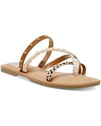 Dolce Vita - Jessa Faux Leather Studded Slide Sandals - Lyst