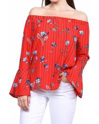 Collective Rack - Off Shoulder Floral Top - Lyst