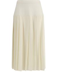 Alessandra Rich - Pleated Midi Skirt - Lyst