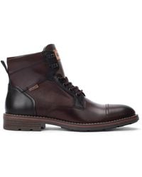 Pikolinos - Olmo Leather Zip & Lace Up Ankle Boots - Lyst