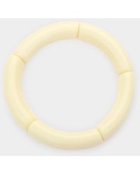 Fashnzfab - Solid Resin Stretch Bracelet Ivory - Lyst