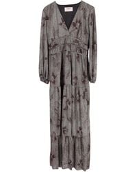 Ba&sh - Metallic Floral Print Maxi Dress - Lyst