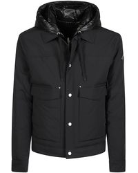 Moose Knuckles - Structured Padded Trucker Jacket With Hood And Front Closure - Lyst