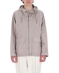 Herno - Technical Cotton Gabardine Hooded Jacket - Lyst