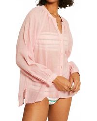 lemlem - Mita Button Up Blouse - Lyst