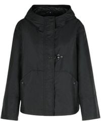 Fay - Flared Parka With Enveloping Hood - Lyst