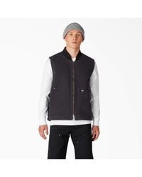 Dickies - Stonewashed Duck High Pile Fleece Lined Vest - Lyst