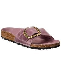 Birkenstock - Madrid Narrow Big Buckle Oiled Leather Sandal - Lyst