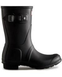 HUNTER - Original Short Rubber Waterproof Welly Rain Boots - Lyst