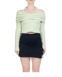Siedres - Ledi Off-The-Shoulder Ruched Knit Top - Lyst