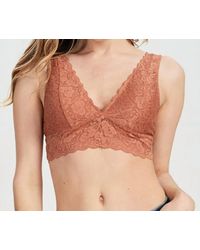 Wishlist - Scalloped Lace V Neck Padded Bralette - Lyst