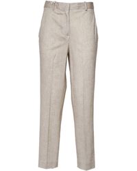 Circolo 1901 - Herringbone Straight-Leg Carrot Pants - Lyst