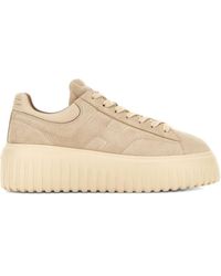 Hogan - Suede Sneakers With Lace-Up Front - Lyst