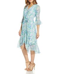 Adrianna Papell - Chiffon Floral Print Cocktail And Party Dress - Lyst