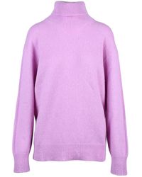 Amaranto - Oversized Turtleneck Sweater With High Ribbed Neck And Luxurious Finish - Lyst