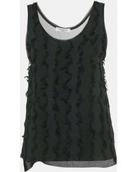 Sandro - Rib Knit Frayed Detail Tank Top - Lyst