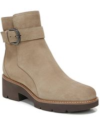 Naturalizer - Dasha Boots Oatmeal Leather Ankle Strap Bootie Zap1016 - Lyst