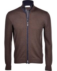 Paolo Fiorillo - High-Collar Merino Wool Cardigan - Lyst