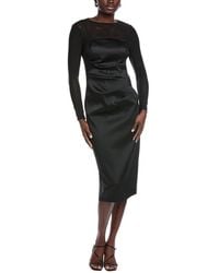Aidan Mattox - Solid Mid Dress - Lyst