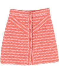 Maje - Button-Front A-Line Mini Skirt - Lyst